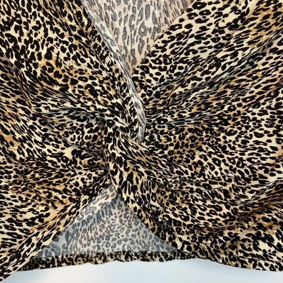 Urban Outfitters | Cheetah Twist Front Crop Top - Picture 7 of 8